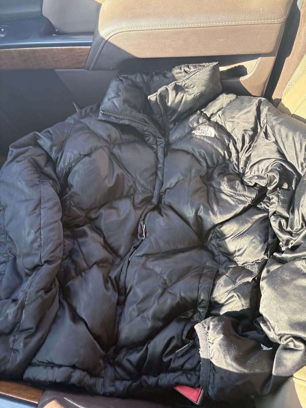 The North Face Down Jacket Size M Black Quilted Puffer